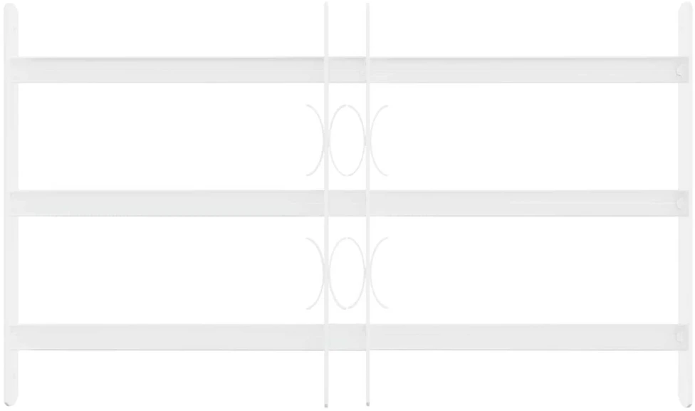 Langų saugos grotelės su 3 skersinėmis 3 vnt. 43-74 cm