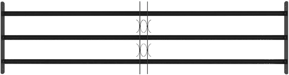 Langų saugos grotelės su 3 skersinėmis 3 vnt. 93-174 cm