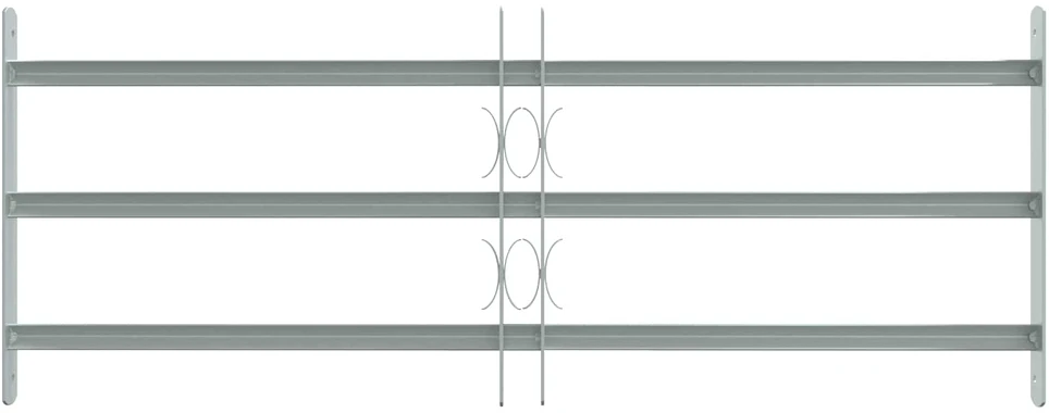 Langų saugos grotelės su 3 skersinėmis 3 vnt. 630-1140 mm