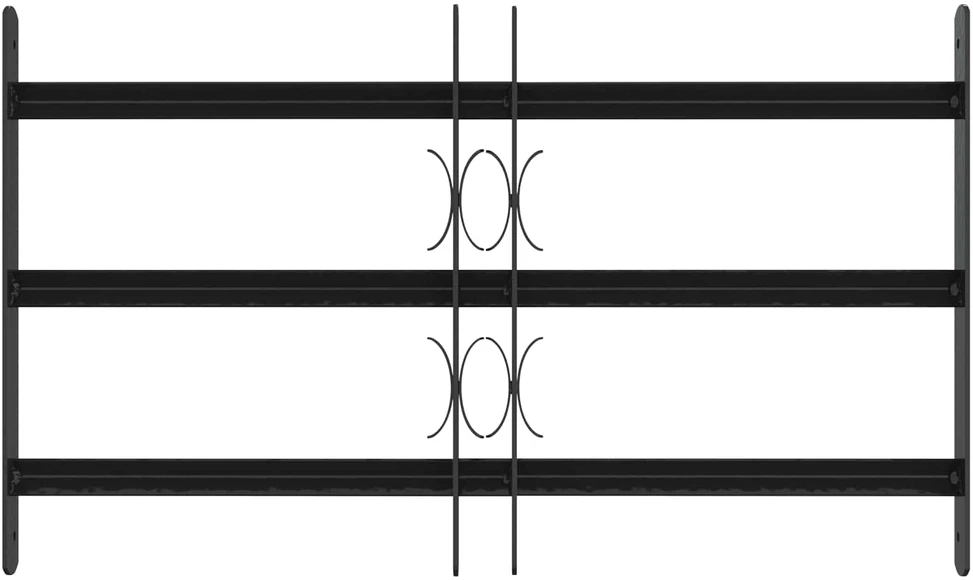Langų saugos grotelės su 3 skersinėmis 3 vnt. 43-74 cm