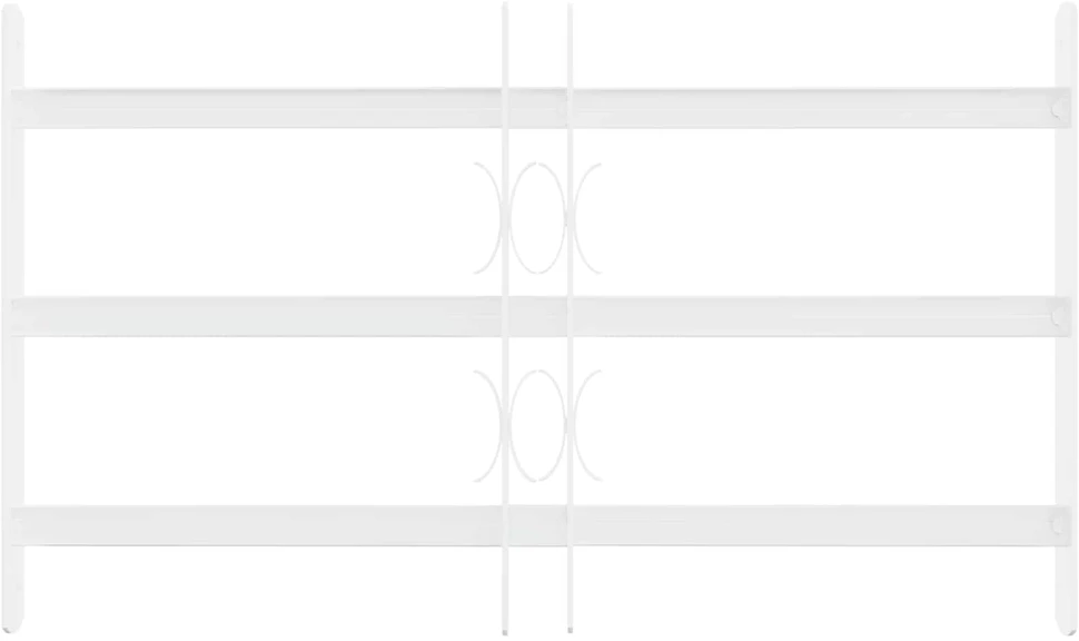 Langų saugos grotelės su 3 skersinėmis 3 vnt. 43-74 cm