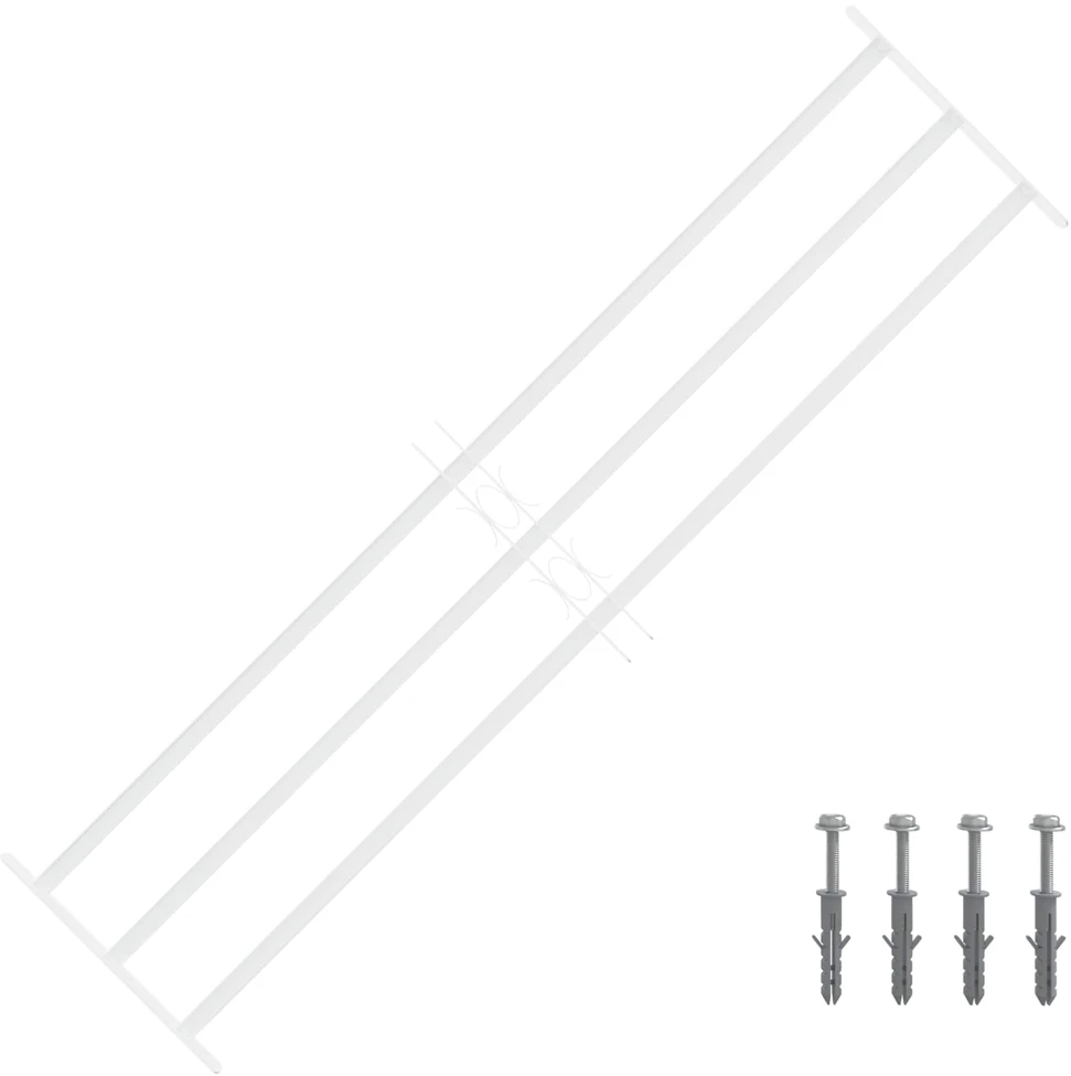 Langų saugos grotelės su 3 skersinėmis 3 vnt. 93-174 cm