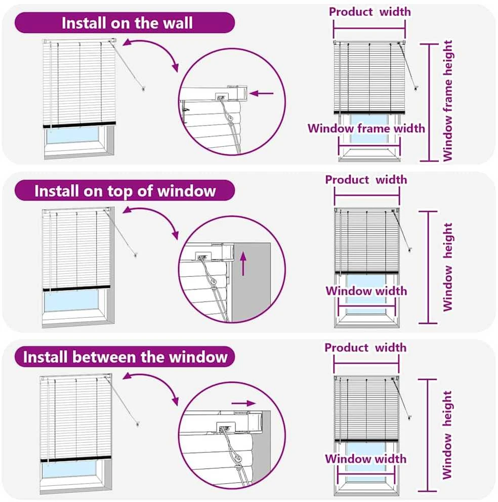 Venecijietiškos žaliuzės Balta 130 x 75 cm Aliuminis