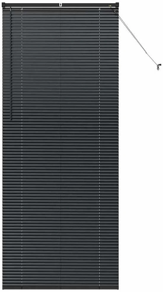 Venecijos žaliuzės Juoda 220 x 95 cm 25 mm Aliuminis