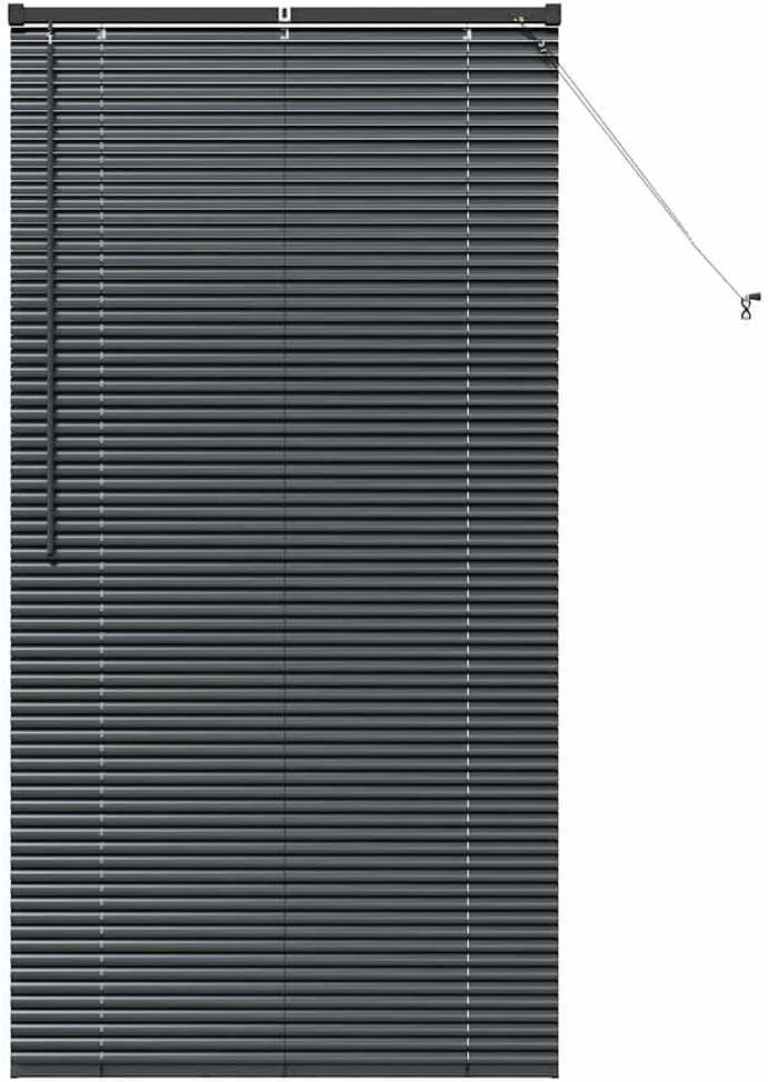 Venecijos žaliuzės Juoda 175 x 85 cm 25 mm Aliuminis