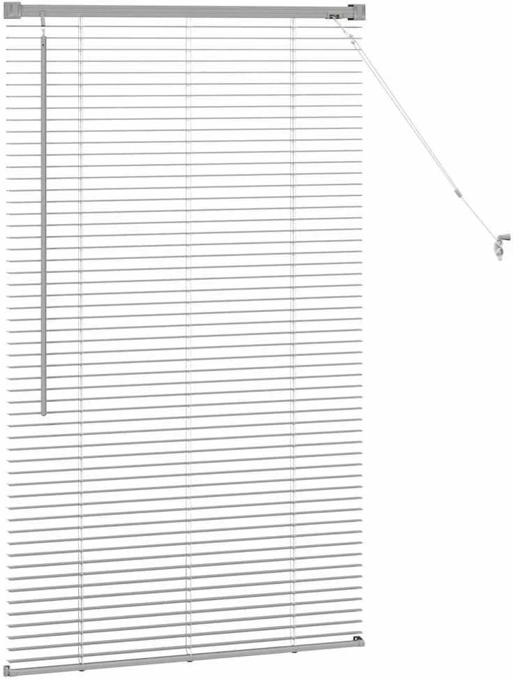 Venecijietiškos žaliuzės Sidabrinė 130 x 80 cm Aliuminis
