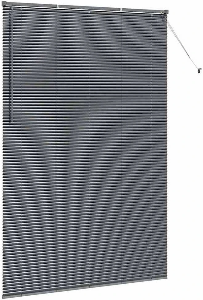 Venecijietiškos žaliuzės Tamsiai pilka 220x150cm Aliuminis