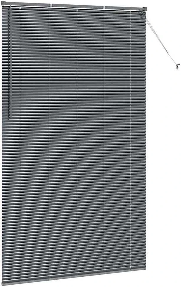 Venecijietiškos žaliuzės Tamsiai pilka 220 x 125 cm Aliuminis