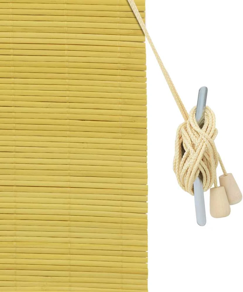 Roletas Geltona 80 x 220 cm Bambukas