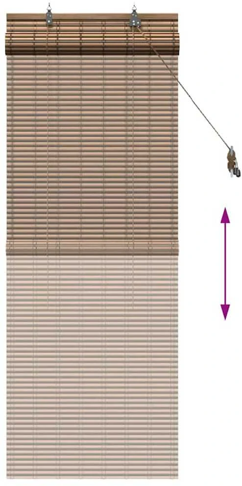 Roletas Ruda 60 x 160 cm Bambukas