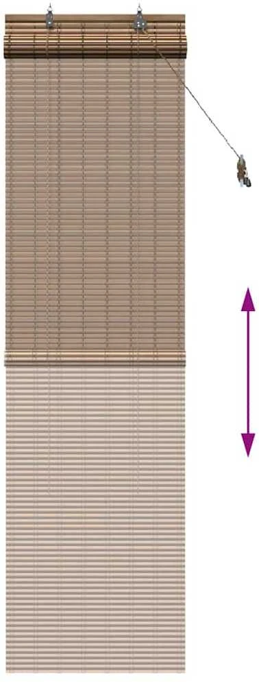 Roletas Ruda 60 x 220 cm Bambukas