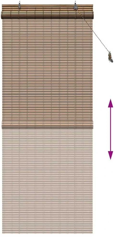 Roletas Ruda 80 x 220 cm Bambukas