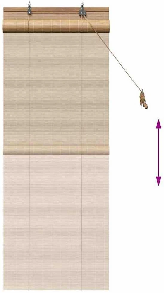 Roletas Ruda 60 x 160 cm Bambukas