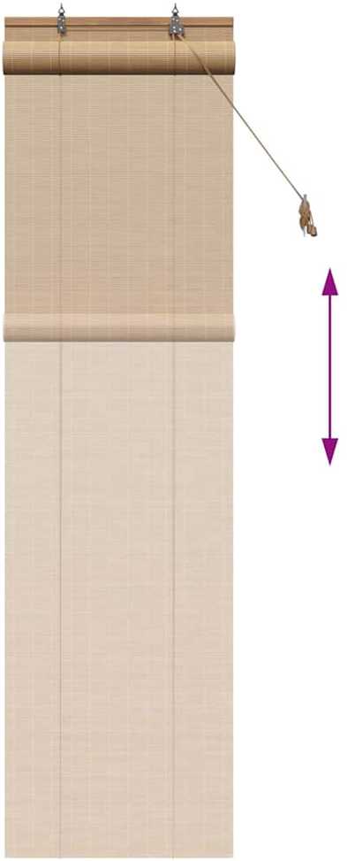 Roletas Ruda 60 x 220 cm Bambukas