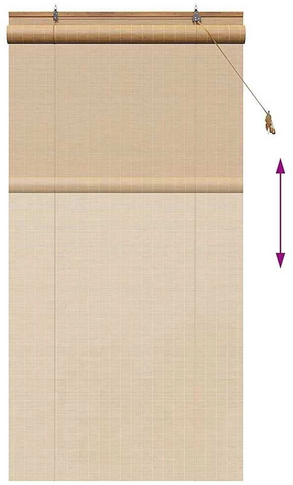 Roletas Ruda 120 x 220 cm Bambukas