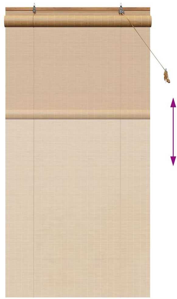 Roletas Ruda 100 x 220 cm Bambukas