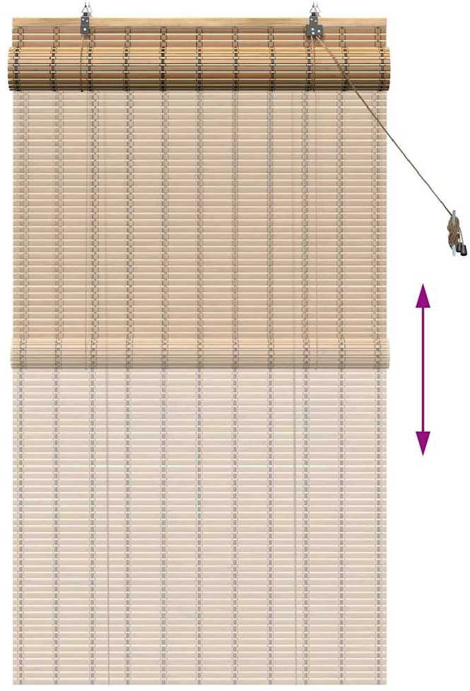 Roletas Gamta 90 x 160 cm Bambukas