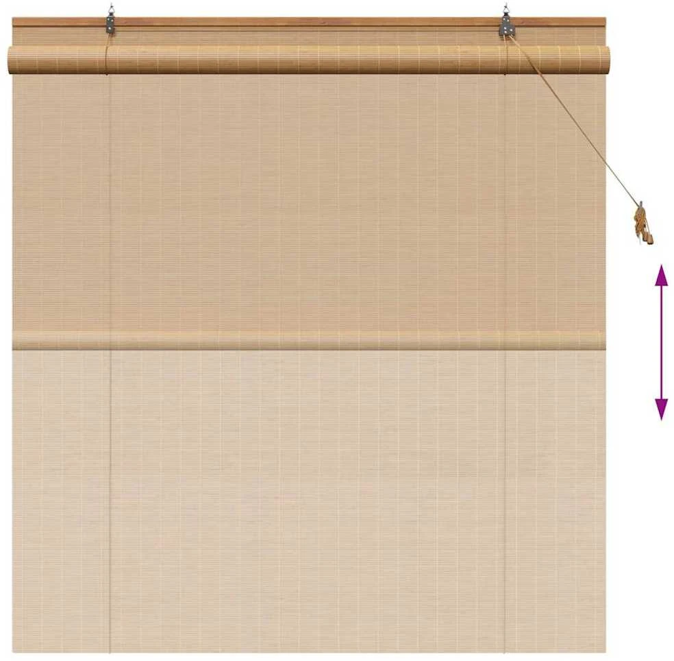 Roletas Ruda 140 x 160 cm Bambukas