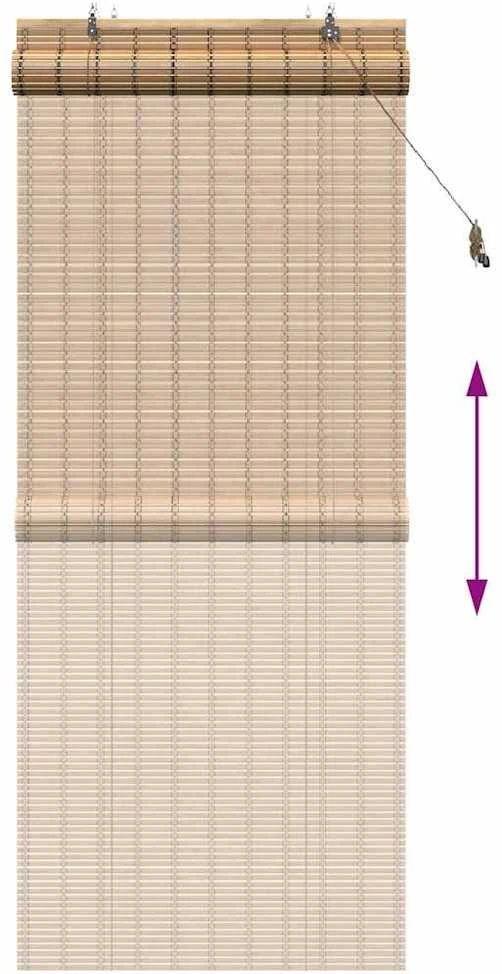 Roletas Gamta 90 x 220 cm Bambukas