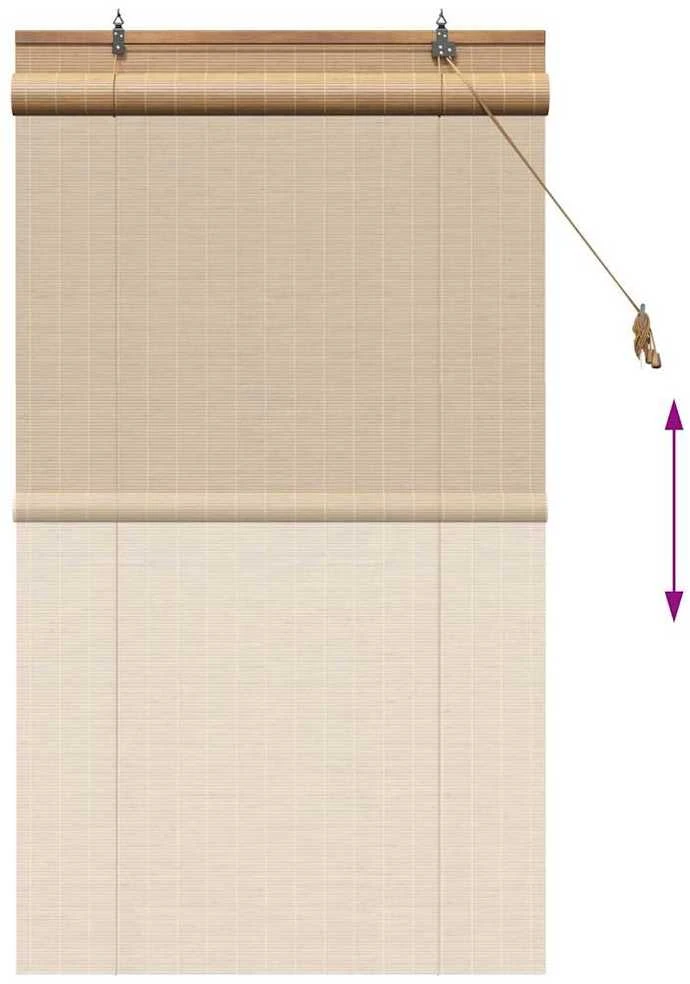 Roletas Ruda 90 x 160 cm Bambukas