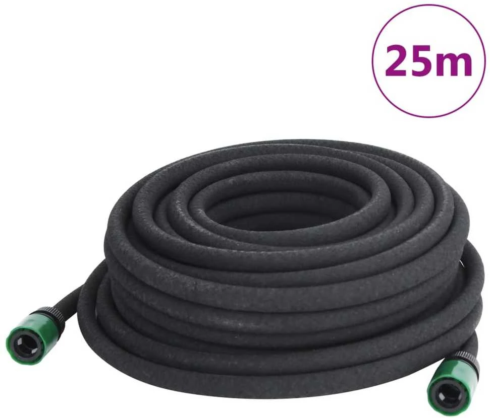 Lašelinio sodo laistymo žarna, juodos spalvos, 0,6", 25m, guma