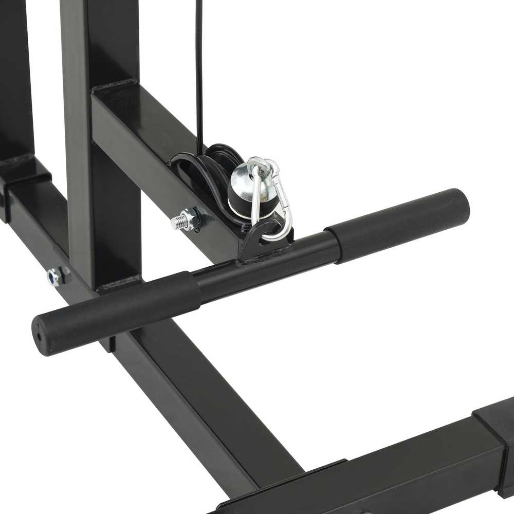 Vertikalios traukos treniruoklis Juoda 110 x 70 x 187 cm
