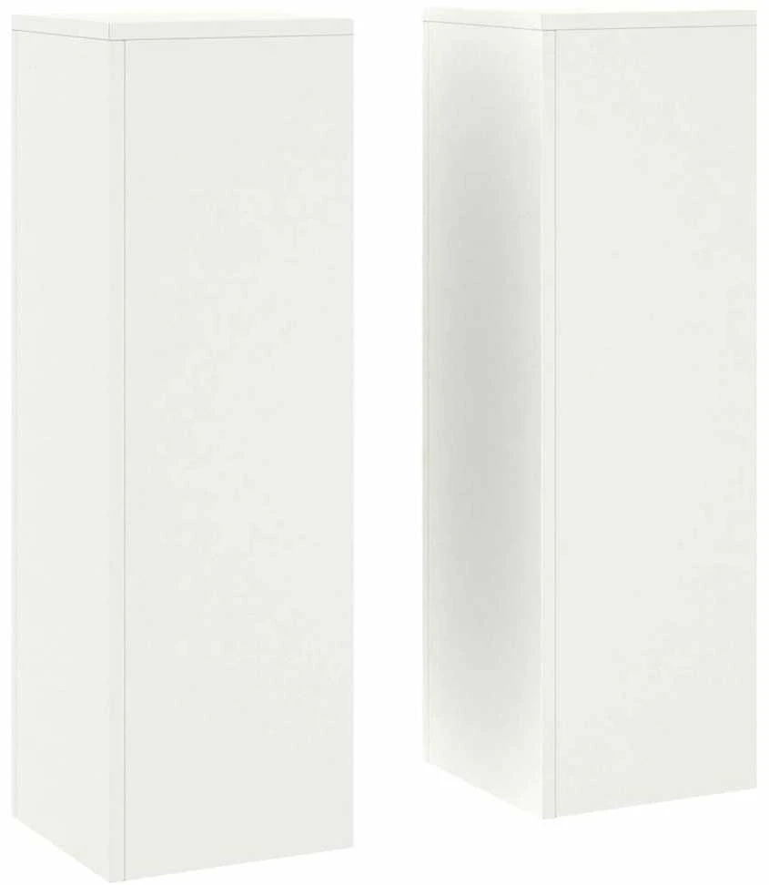Augalų stovas 2 pcs Balta 24 x 24 x 75 cm Plienas