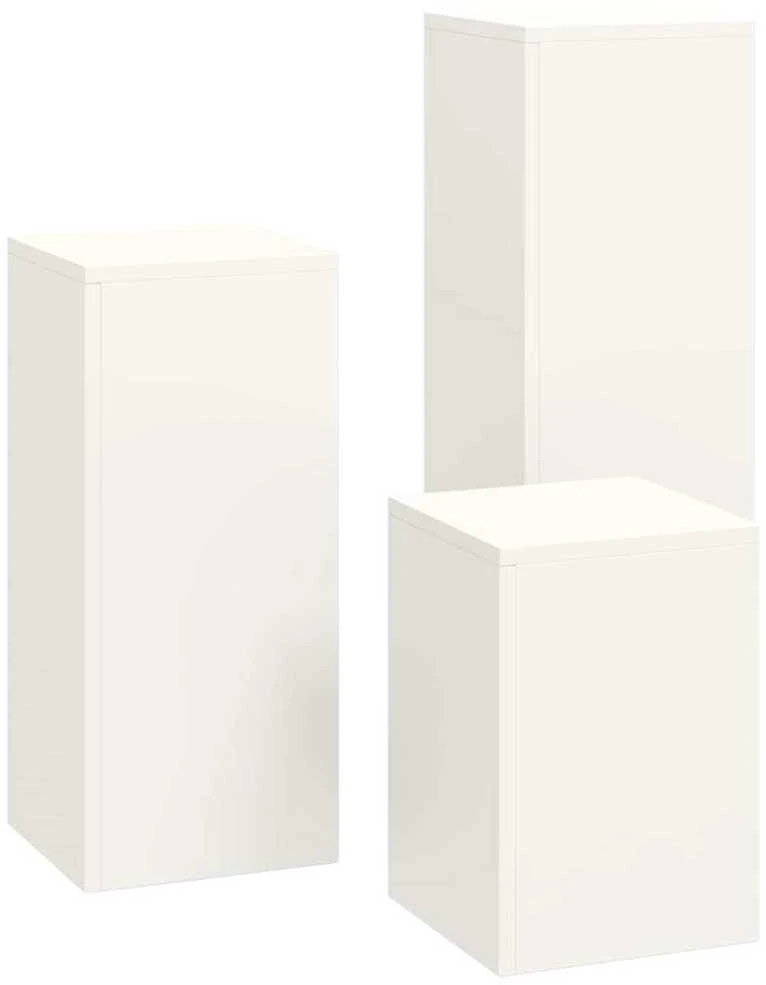 Augalų stovas 3 pcs Balta Plienas