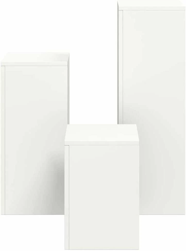 Augalų stovas 3 pcs Balta Plienas