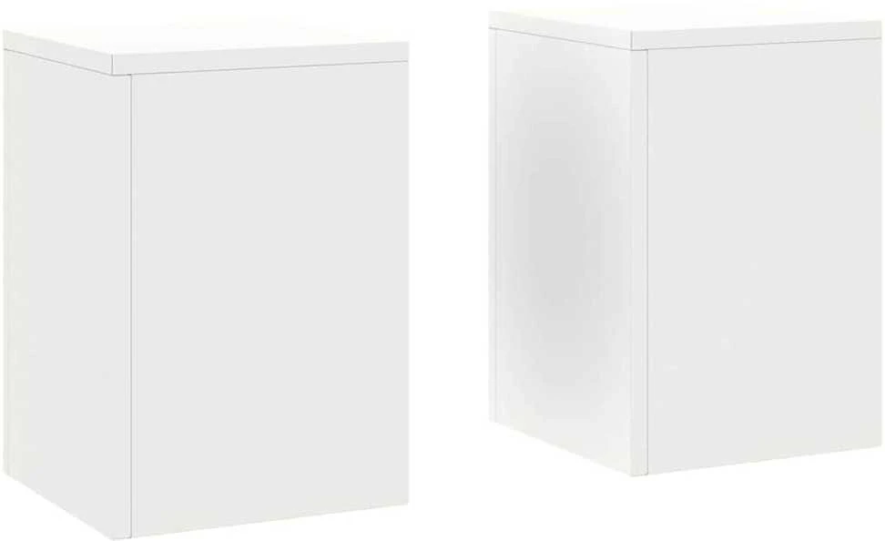 Augalų stovas 2 pcs Balta 24 x 24 x 35 cm Plienas