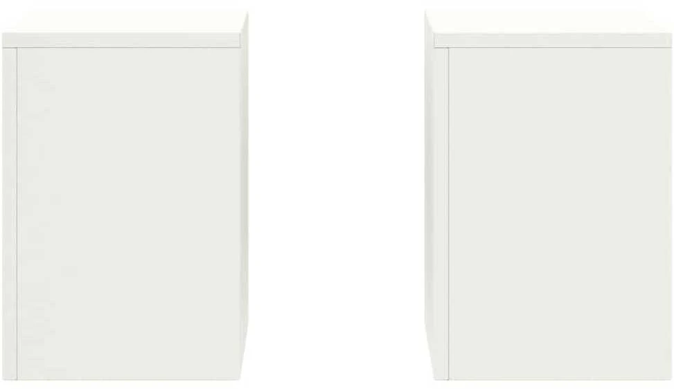Augalų stovas 2 pcs Balta 24 x 24 x 35 cm Plienas