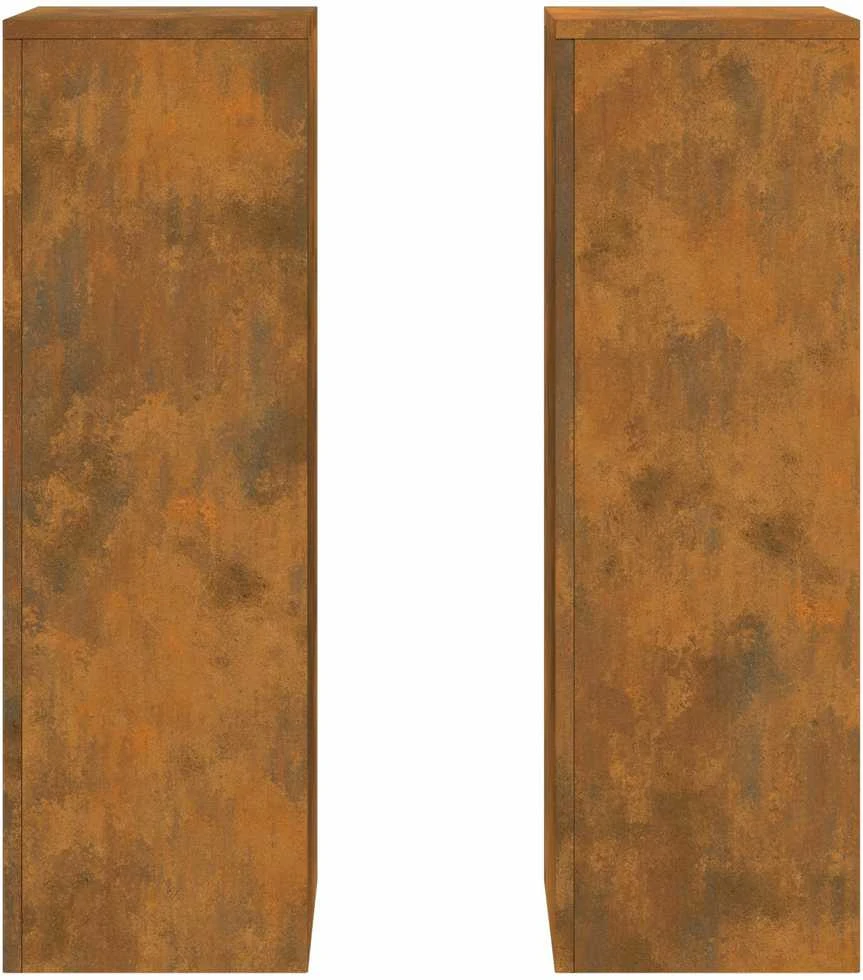 Augalų stovas 2 vnt. Rūdijanti 24 x 24 x 75 cm