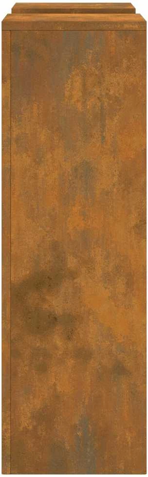 Augalų stovas 2 vnt. Rūdijanti 24 x 24 x 75 cm