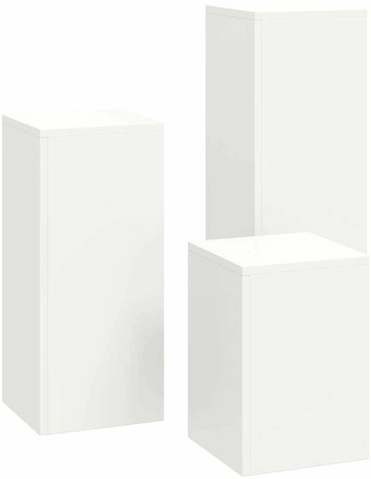 Augalų stovas 3 pcs Balta Plienas