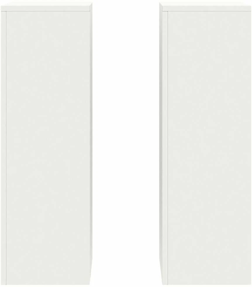 Augalų stovas 2 pcs Balta 24 x 24 x 75 cm Plienas