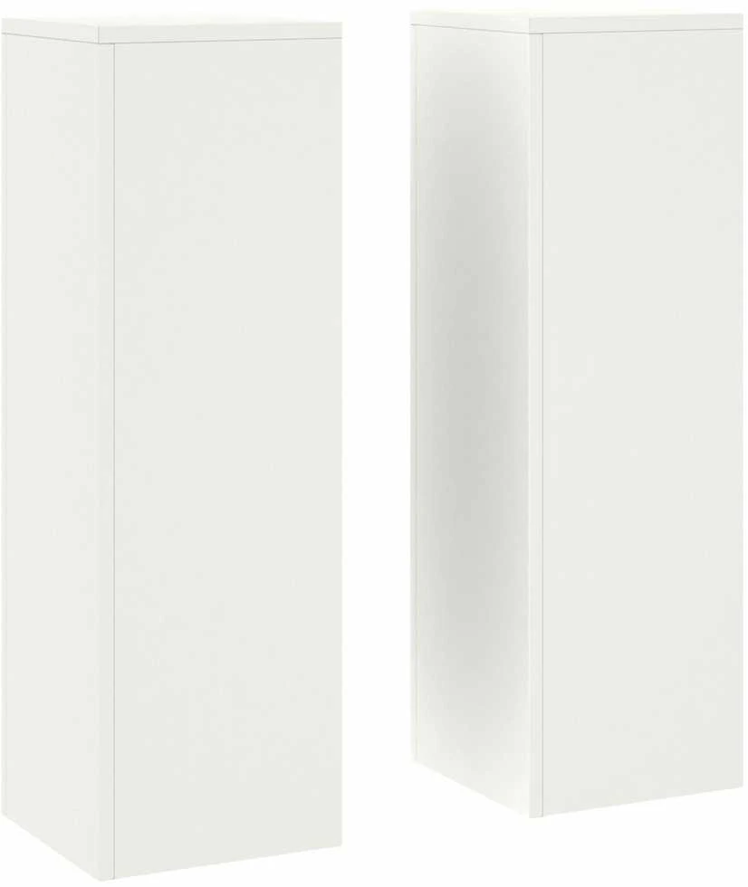 Augalų stovas 2 pcs Balta 24 x 24 x 75 cm Plienas