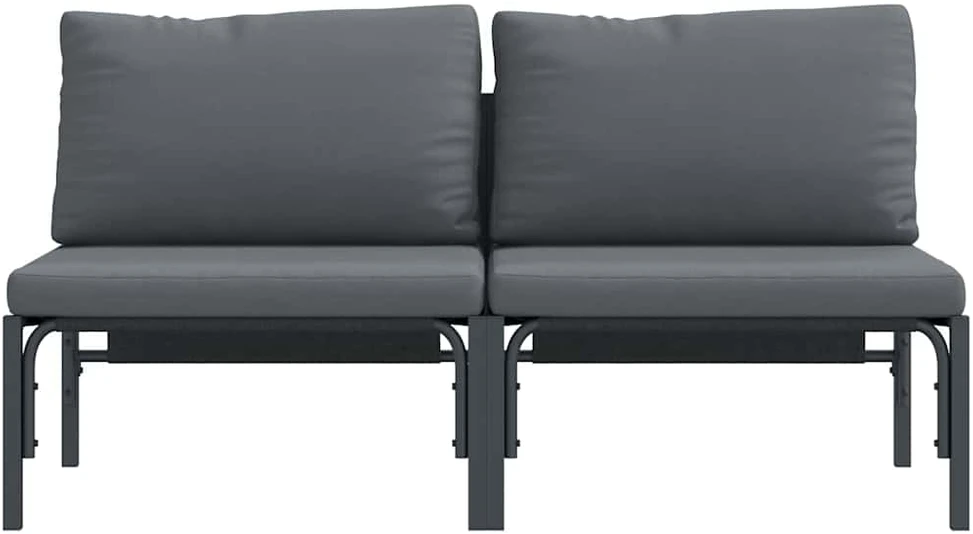 Lauko Baldai 2 Vienetas Antracitas 80 x 80 x 71 cm Plienas