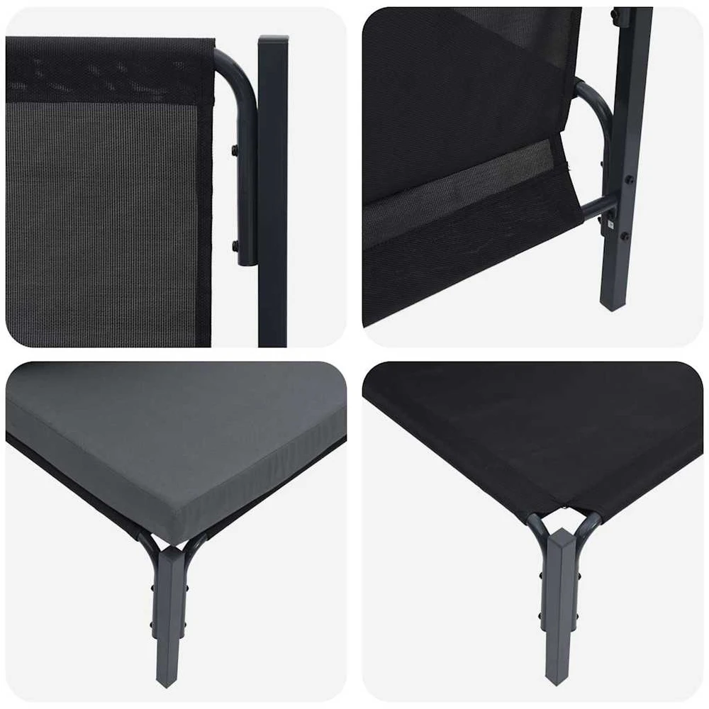 Lauko Baldai 2 Vienetas Antracitas 80 x 80 x 71 cm Plienas