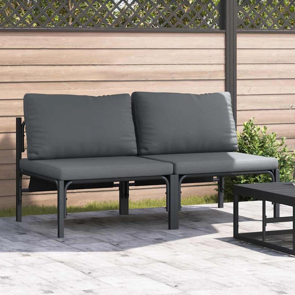 Lauko Baldai 2 Vienetas Antracitas 80 x 80 x 71 cm Plienas