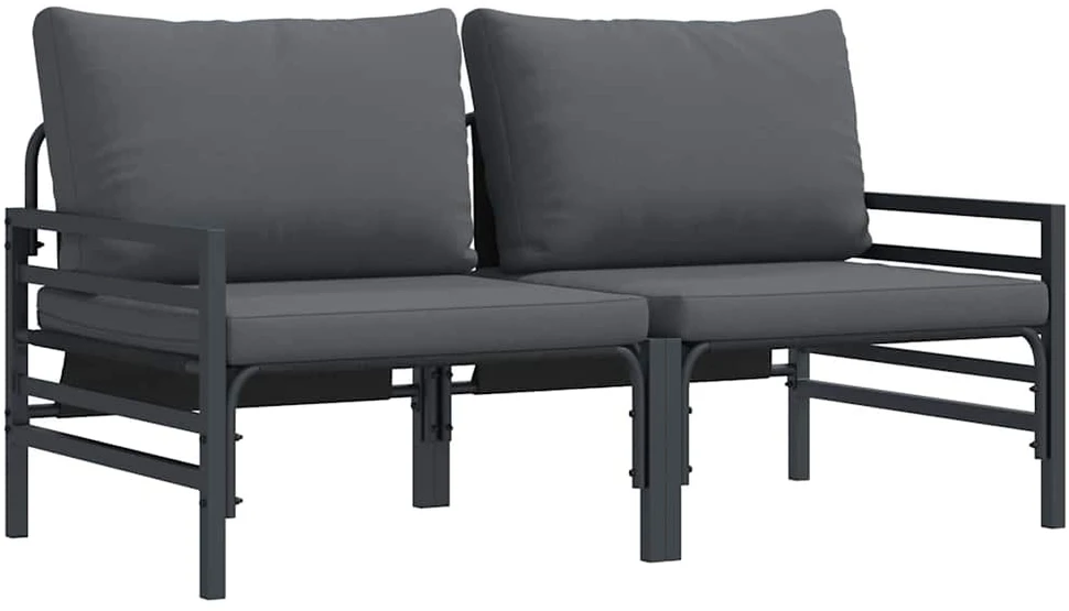 Lauko Baldai 2 Vienetas Antracitas 80 x 80 x 71 cm Plienas