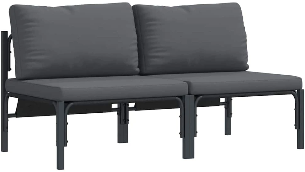 Lauko Baldai 2 Vienetas Antracitas 80 x 80 x 71 cm Plienas