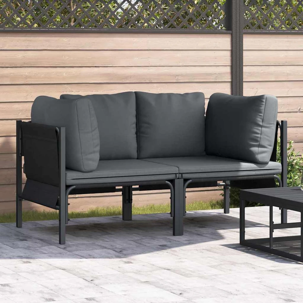 Lauko Baldai 2 Vienetas Antracitas 80 x 80 x 71 cm Plienas