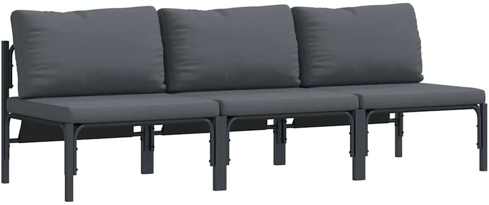 Lauko Baldai 3 Vienetas Antracitas 80 x 80 x 71 cm Plienas