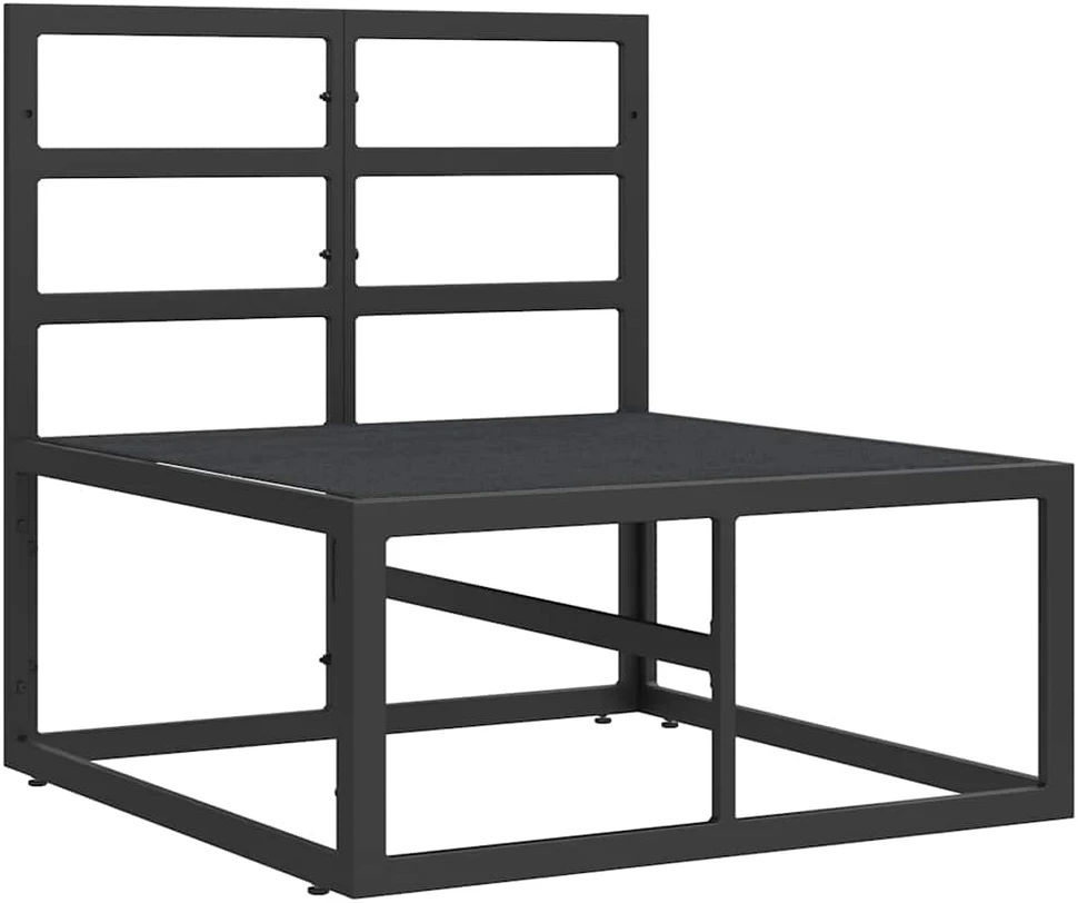 Lauko Baldai metalas Juoda ir Antracitas 70 x 71,5 x 71 cm