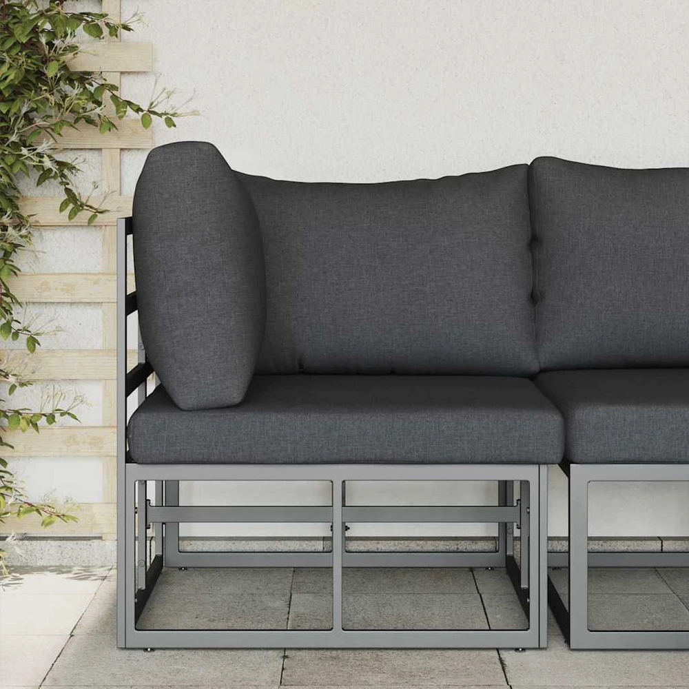 Lauko Baldai metalas Juoda ir Antracitas 71,5 x 71,5 x 71 cm