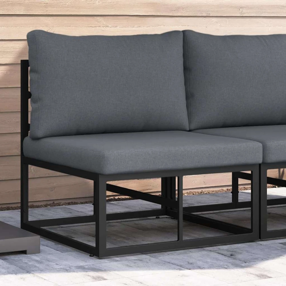 Lauko Baldai metalas Juoda ir Antracitas 70 x 71,5 x 71 cm