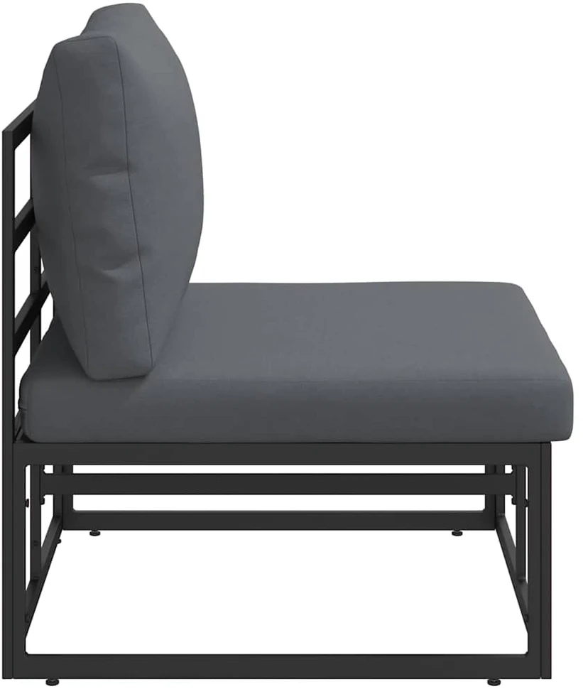 Lauko Baldai metalas Juoda ir Antracitas 70 x 71,5 x 71 cm