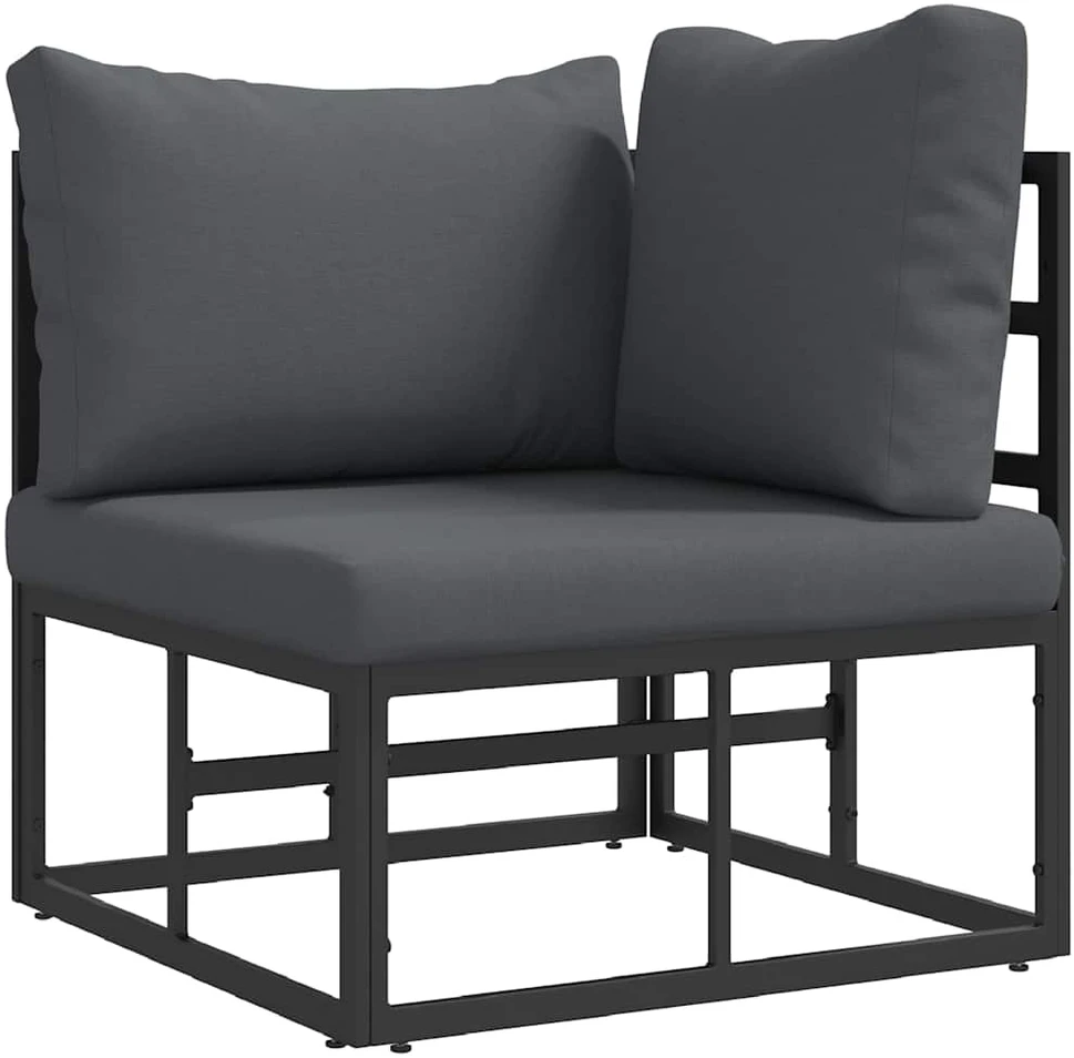 Lauko Baldai metalas Juoda ir Antracitas 71,5 x 71,5 x 71 cm