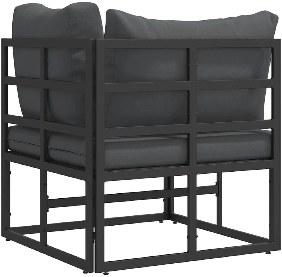 Lauko Baldai metalas Juoda ir Antracitas 71,5 x 71,5 x 71 cm