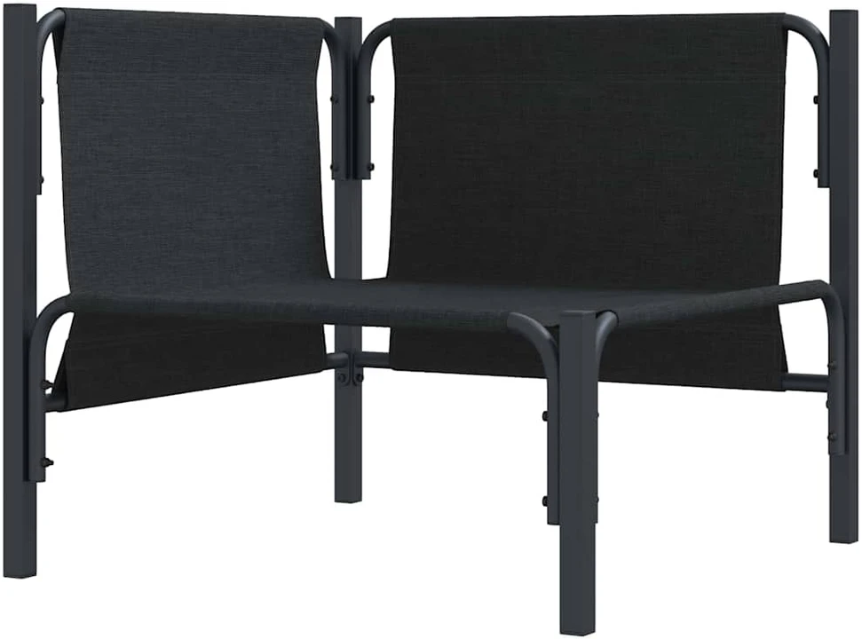 Lauko Baldai su pagalve Antracitas 80 x 80 x 71 cm Plienas